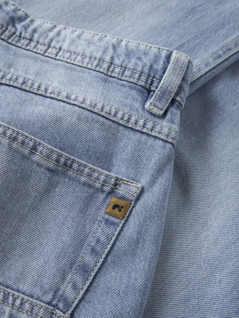 NAME IT KIDS loose fit jeans light blue denim, foto 4
