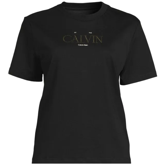 Calvin Klein JEANS T-shirt met logo - zwart