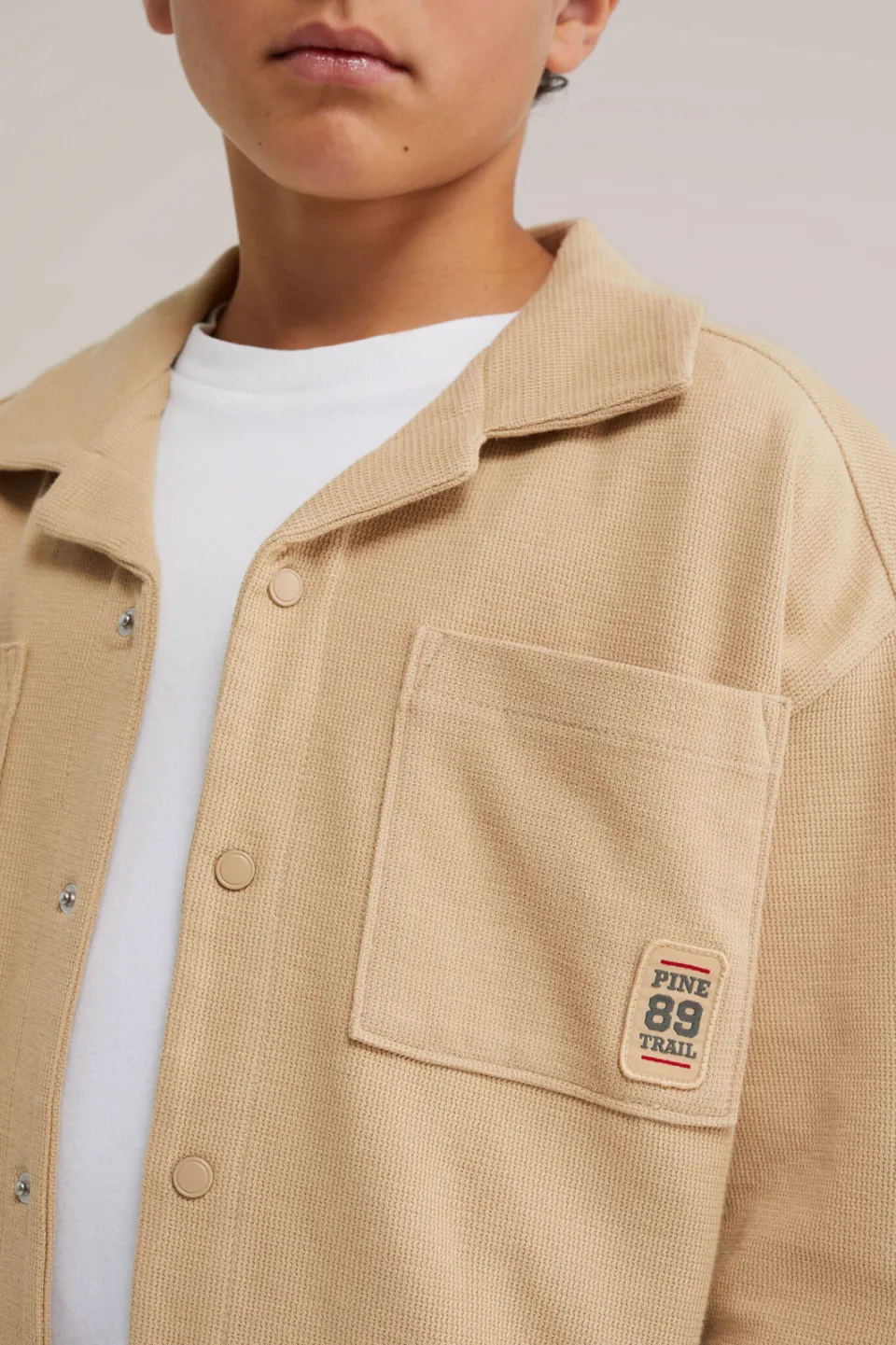 WE Fashion corduroy overhemd - zand, foto 5