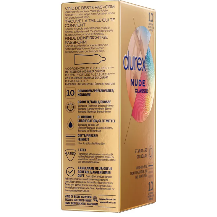 Durex Nude Classic condooms 10 stuks, foto 2