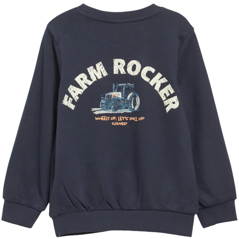 s.Oliver sweater met backprint - donkerblauw, foto 3
