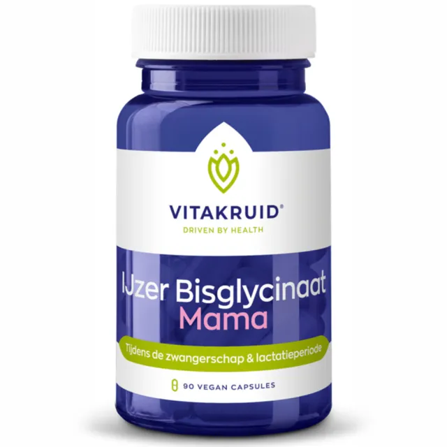 Vitakruid IJzer Bisglycinaat Mama 90 vegacapsules