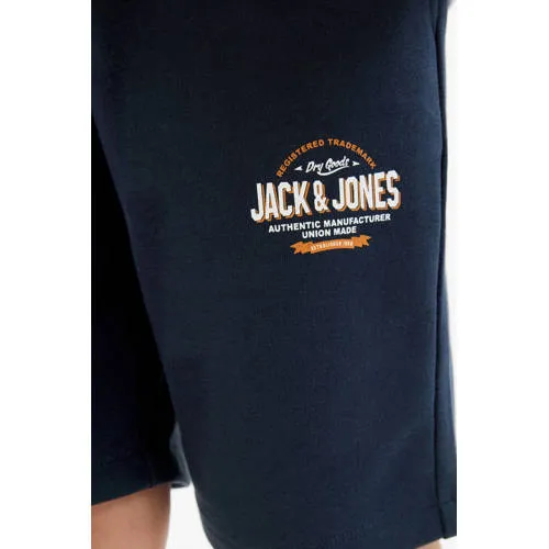 Jack & Jones JPSTLOGO sweatshort marineblauw, foto 5