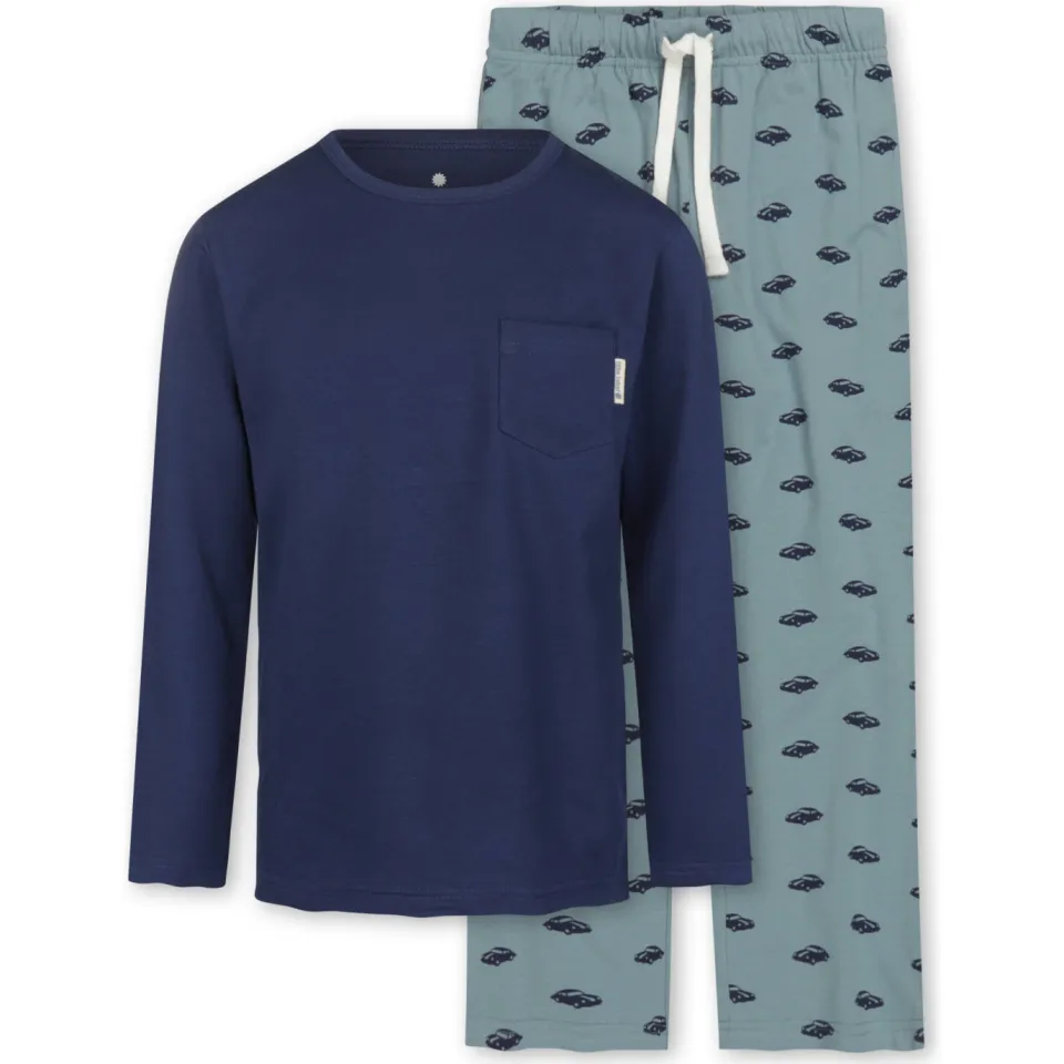 Little Label pyjama met print blauw/donkerblauw, foto 2