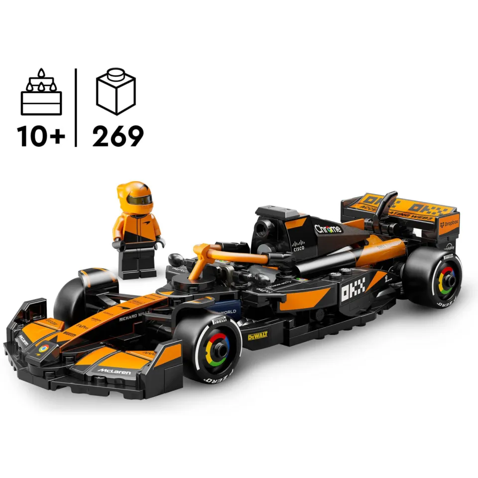 Lego Speed Champions McLaren F1® Team MCL38 racewagen 77251, foto 3