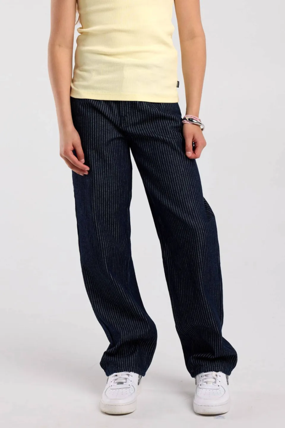 America Today high waist wide leg jeans - donkerblauw, foto 3