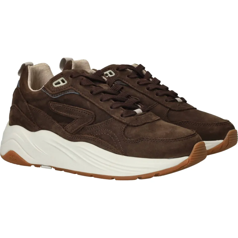 Hub Gilde-W sneakers donkerbruin, foto 3