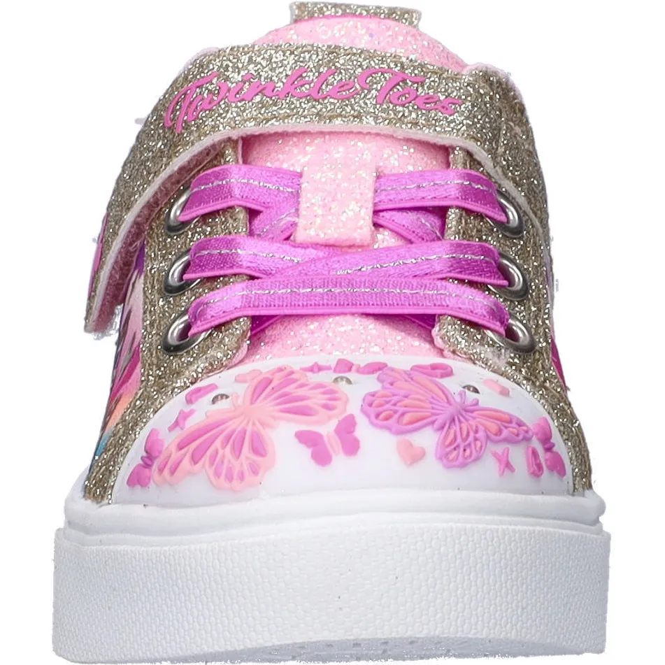 Skechers imitatieleren sneakers met glitters - roze, foto 4