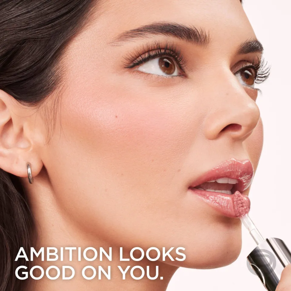 L'oréal Plump Ambition Hyaluron Lip Oil lipgloss 101 Crystal Clear roze, foto 4