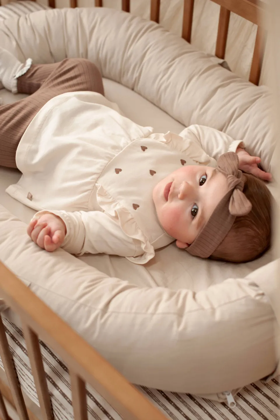 Feetje My Little Love geribbelde legging taupe, foto 6