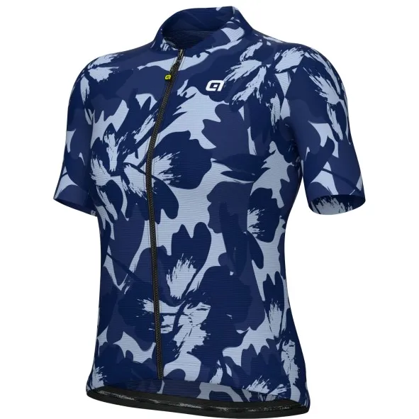 Alé Women's Pragma Flower S/S Jersey - Fietsshirt, blauw