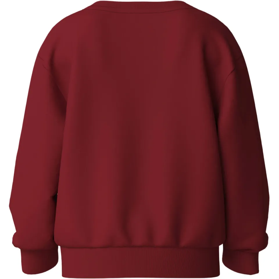 NAME IT MINI sweater met print - donkerrood, foto 2