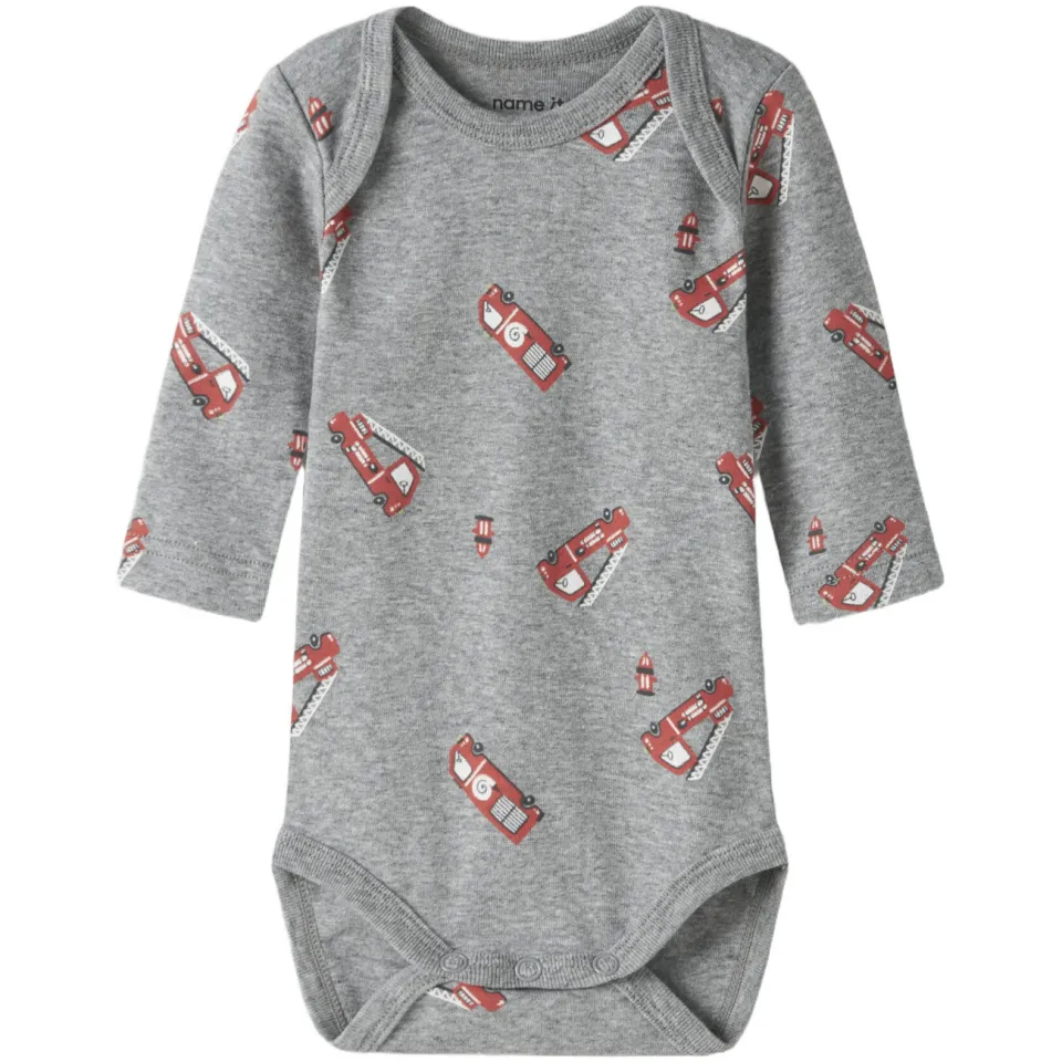 NAME IT BABY romper - blauw/grijs/donkerblauw (set van 3), foto 2