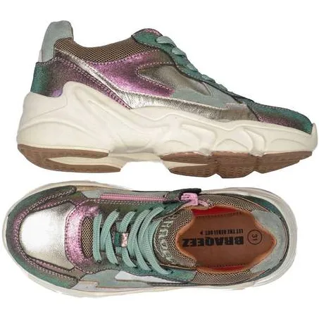 Braqeez leren sneakers - meerkleurig multi, foto 4