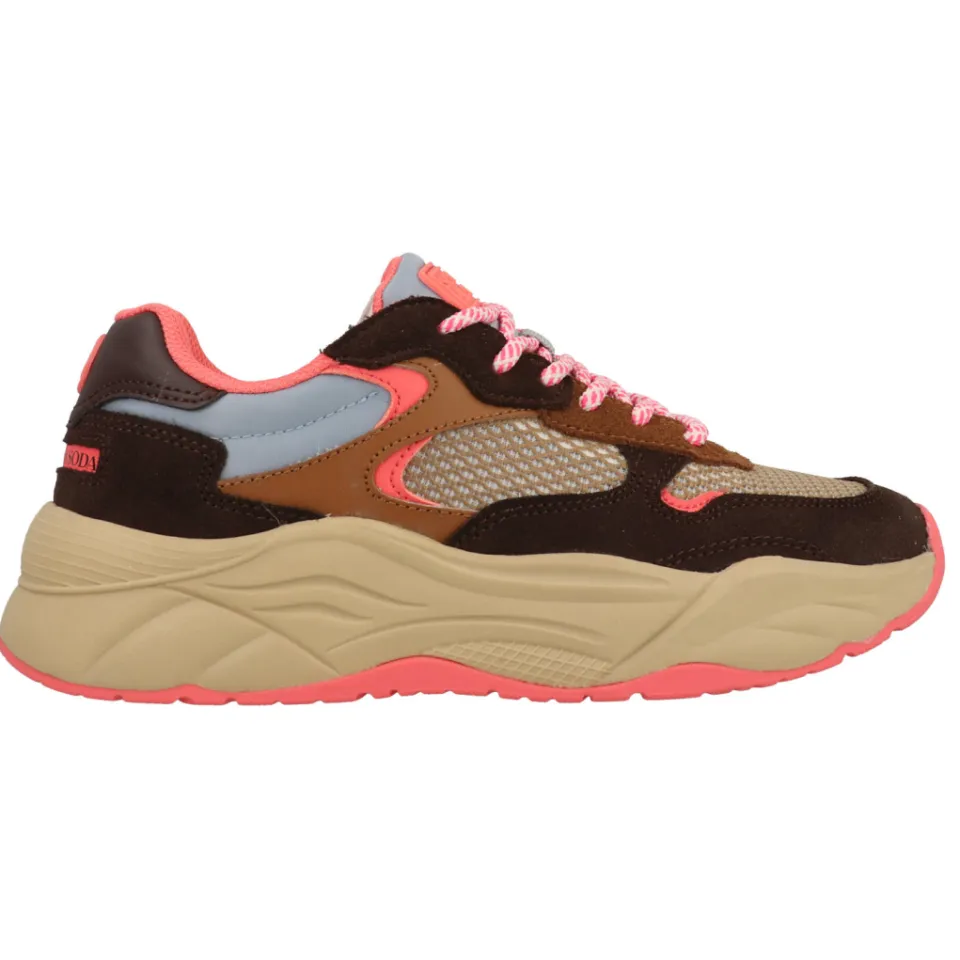Scotch & Soda Celeste lage sneakers donkerbruin