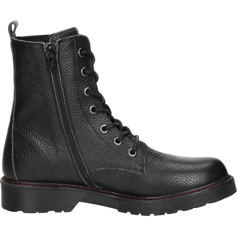 Aqa veterschoenen hoog zwart