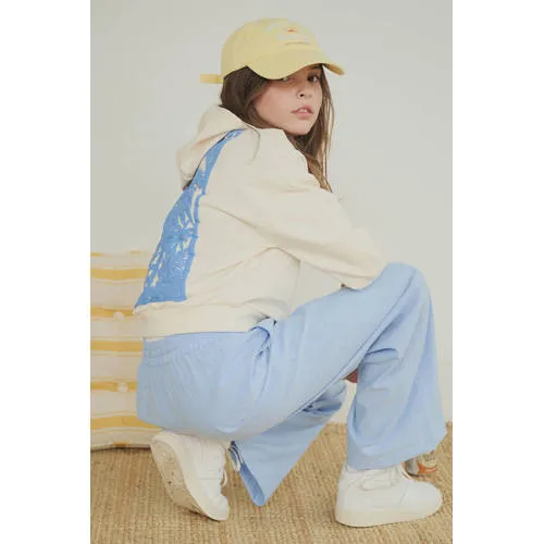 NoBell’ wide leg broek lichtblauw, foto 5