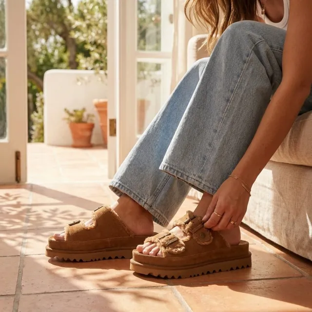 Warmbat Dysart slippers cognac, foto 4
