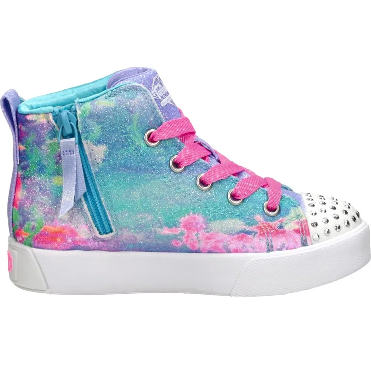 Skechers Twinkle Magic Mermaid Sea hoge sneaker lichtblauw Licht blauw