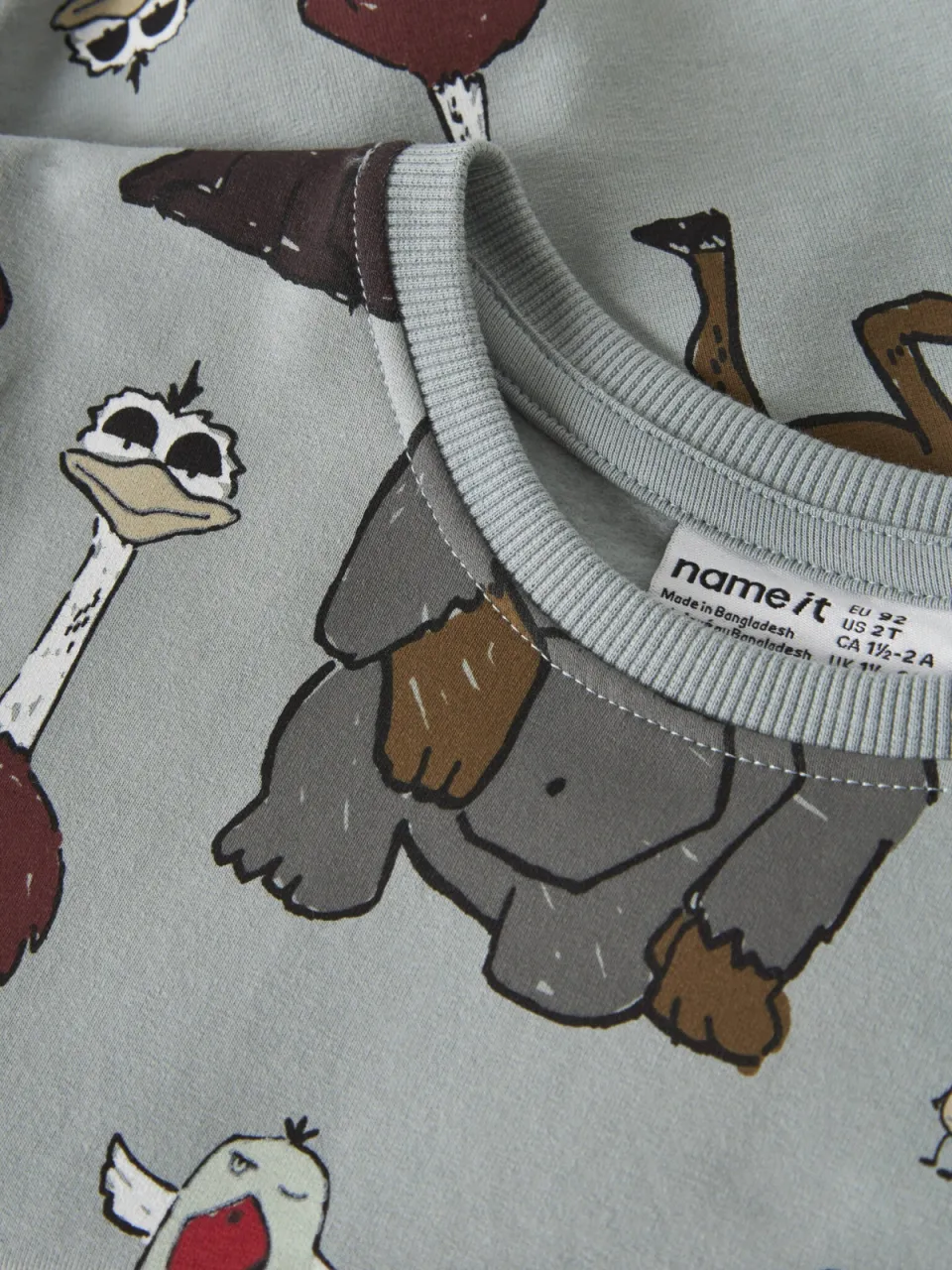 NAME IT MINI sweater met print - grijs, foto 6