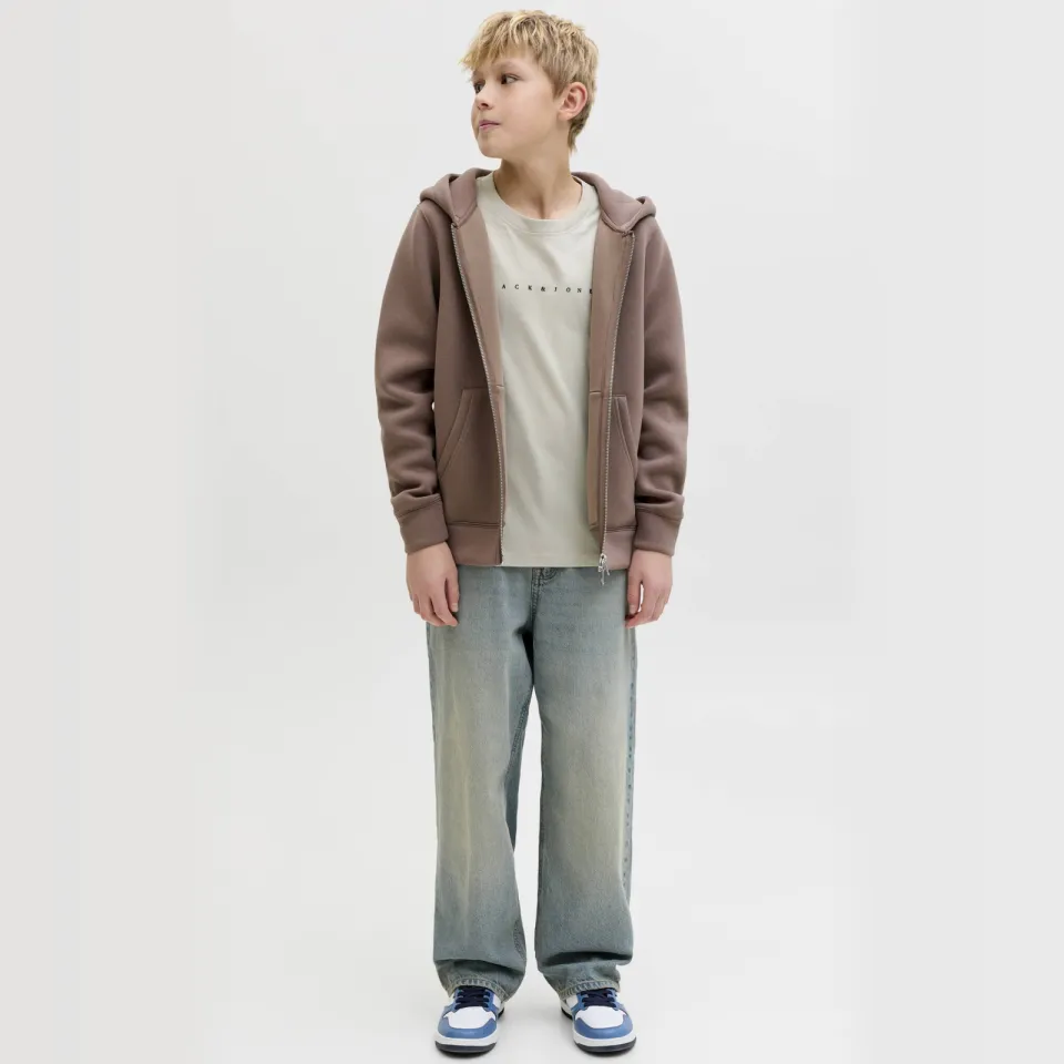 Jack & Jones T-shirt beige met tekstopdruk