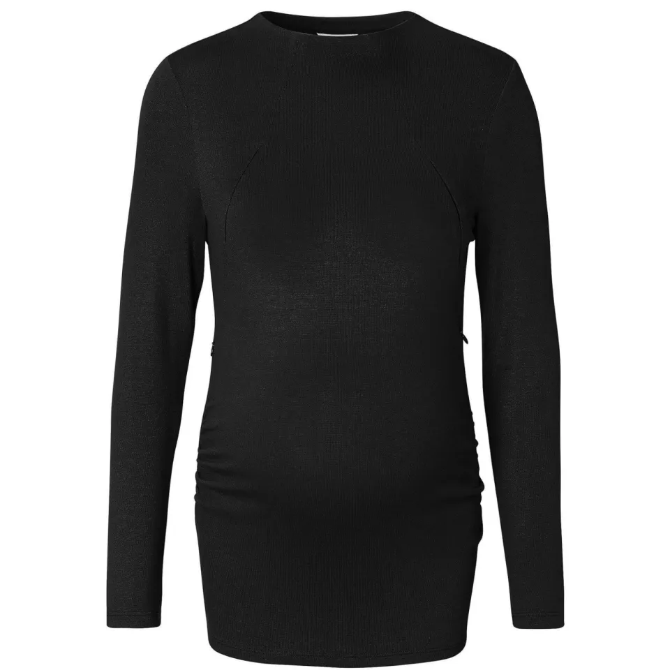 Noppies Rosa zwangerschaps- en voedingslongsleeve zwart, foto 4