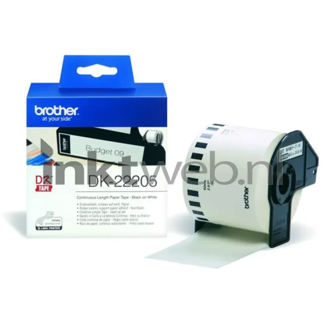 Brother DK-22205 x 62 mm 30.48 m wit, foto 2
