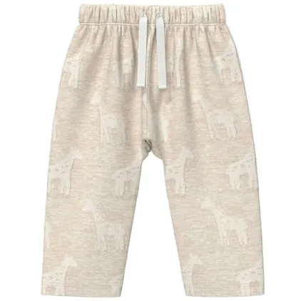 S.Oliver relaxed fit babybroek met print beige