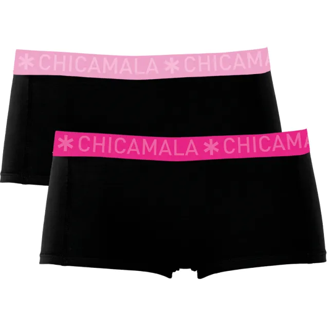 Muchachomalo Meisjes 2-pack Boxershorts Zwart