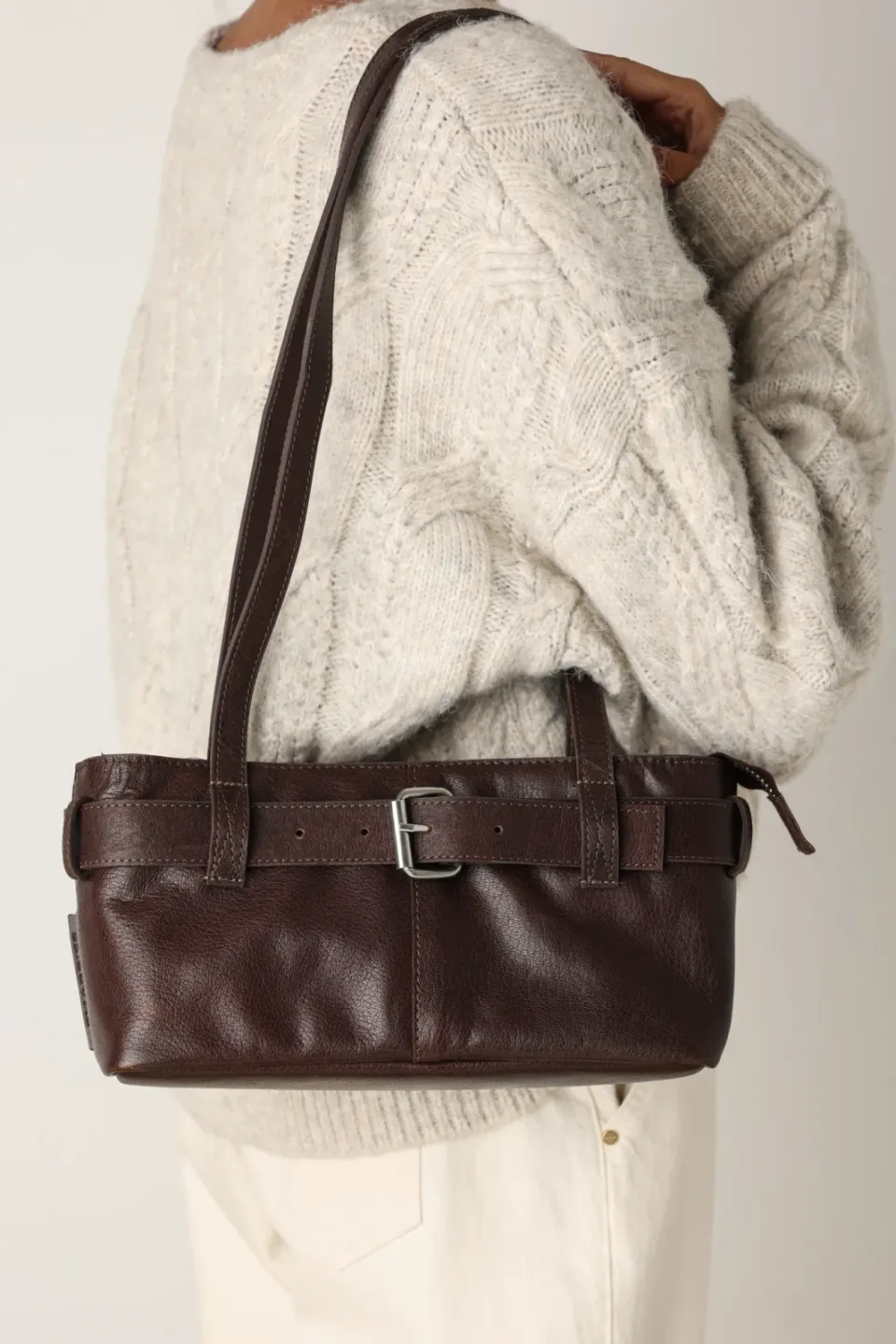 Shabbies Amsterdam OLLA Shoulderbag Leather Brown, foto 7