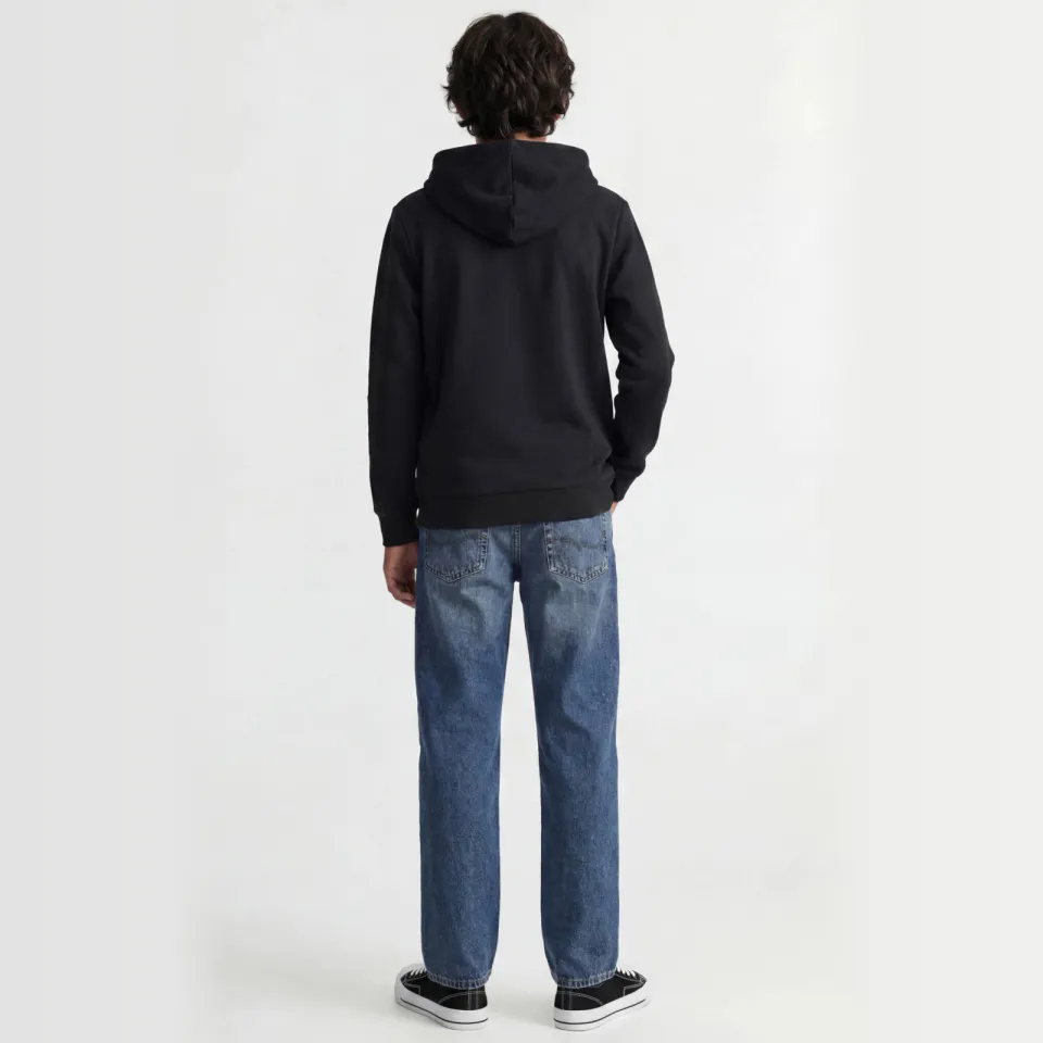 Jack & Jones JUNIOR hoodie JJECORP met logo zwart, foto 3