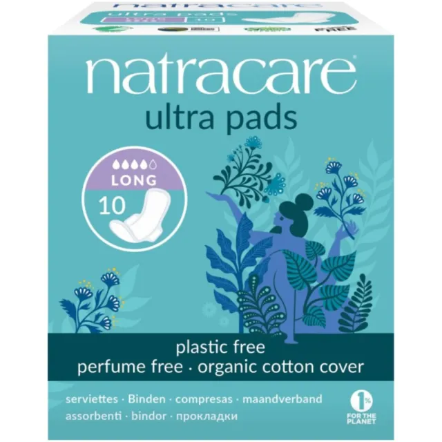 Natracare Ultra Pads long maandverband met vleugels