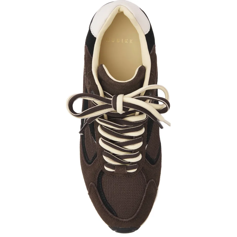 Nubikk suède sneakers - donkerbruin, foto 3