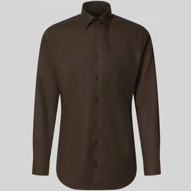 Olymp slim fit overhemd - bruin, foto 2