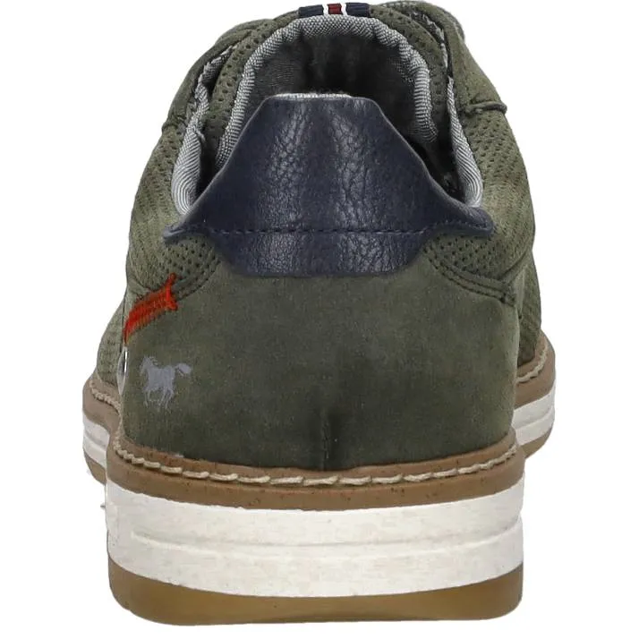 Mustang veterschoenen laag groen, foto 4