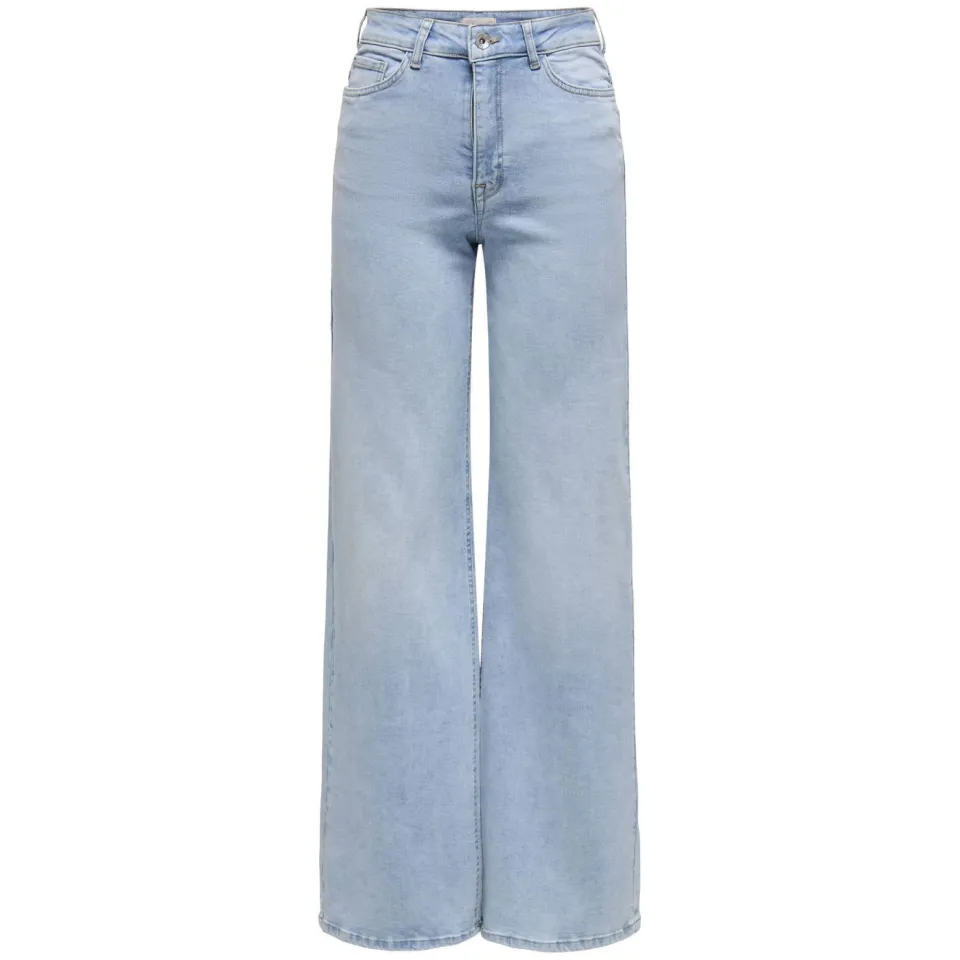 JDY high waist wide leg jeans light blue denim, foto 3