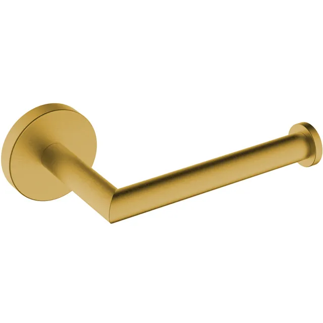 Wiesbaden Toiletrolhouder Wiesbaden Alonzo Met Vaste Arm Geborsteld Messing Goud