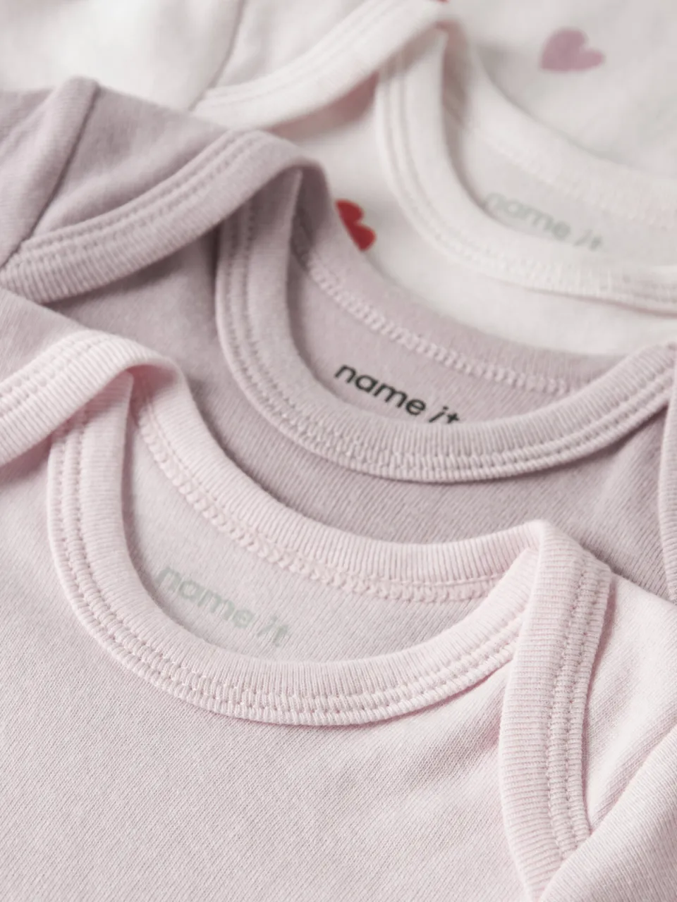 NAME IT BABY romper - lichtroze/ecru/lila (set van 3), foto 5