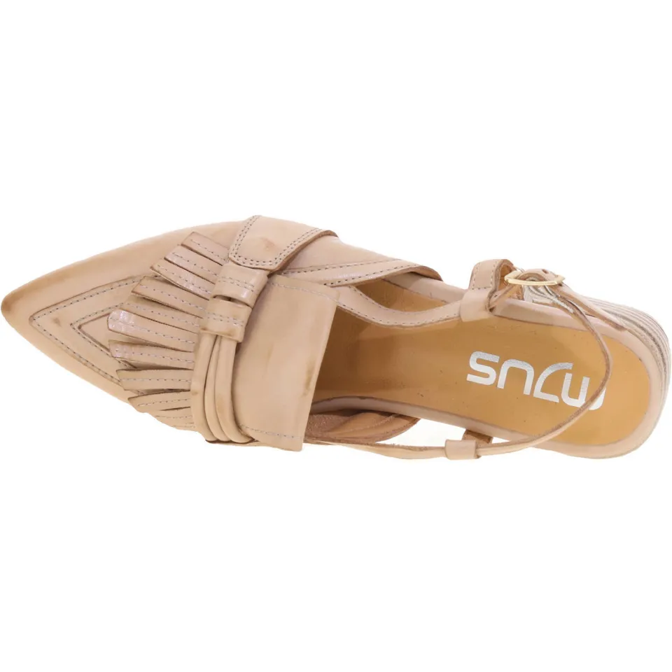 Mjus Porto slingback loafer lichtbruin, foto 4