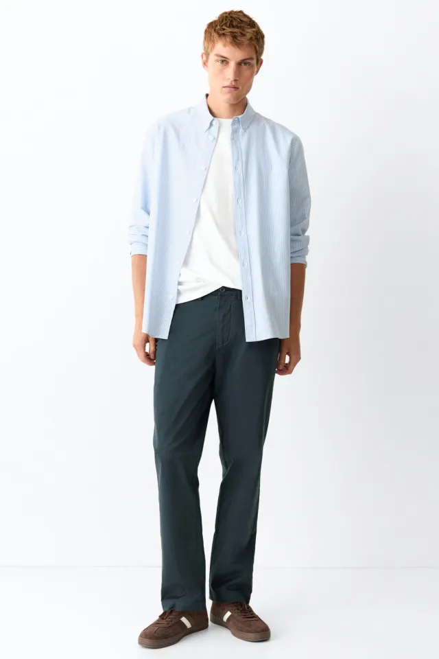 Mango Teen chino donkerblauw