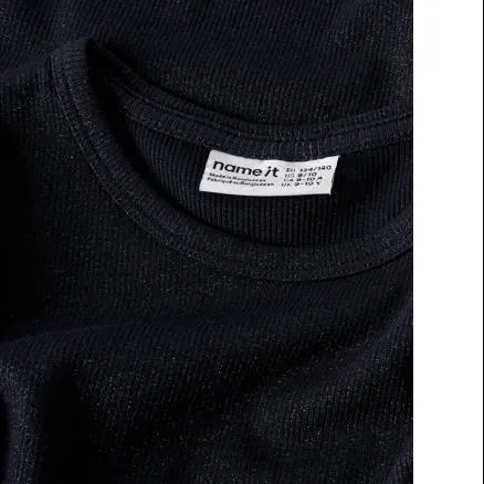 NAME IT rechtvallende longsleeve donkerblauw, foto 3