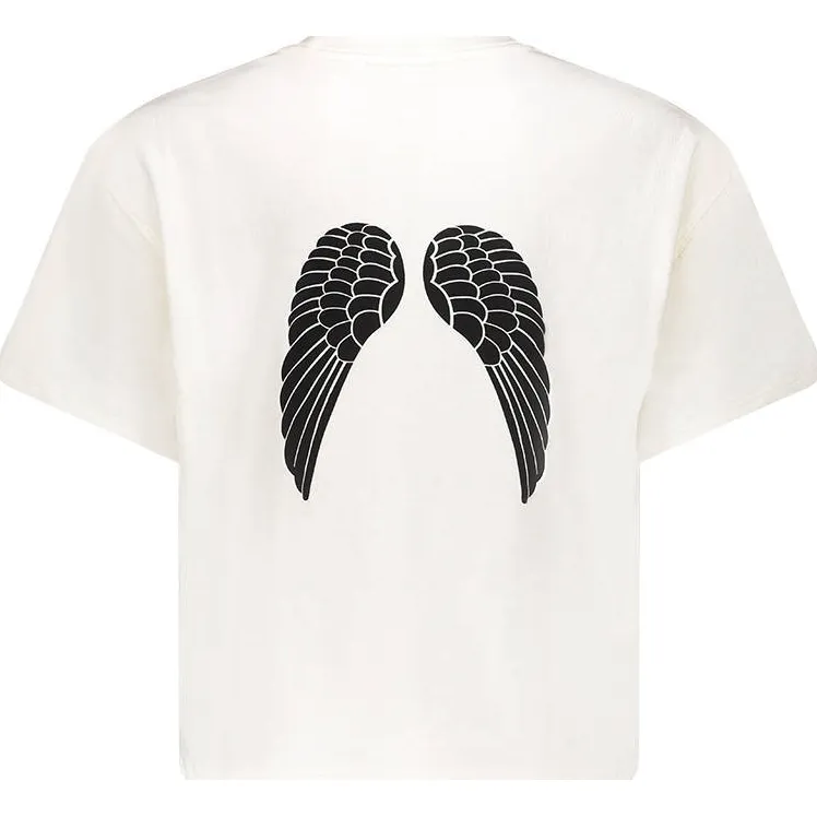 Frankie&Liberty boxy t-shirt met backprint crème, foto 4