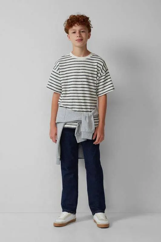 s.Oliver slim fit waist regular fit jeans dark blue denim