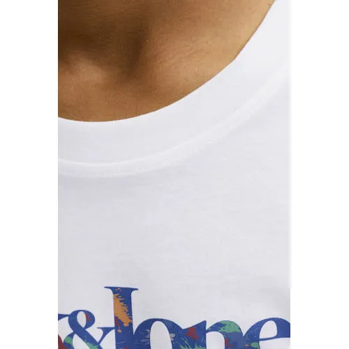 Jack & Jones JJTOM longsleeve met logo wit, foto 4