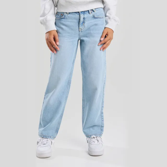 America Today low waist loose fit jeans light blue denim, foto 4