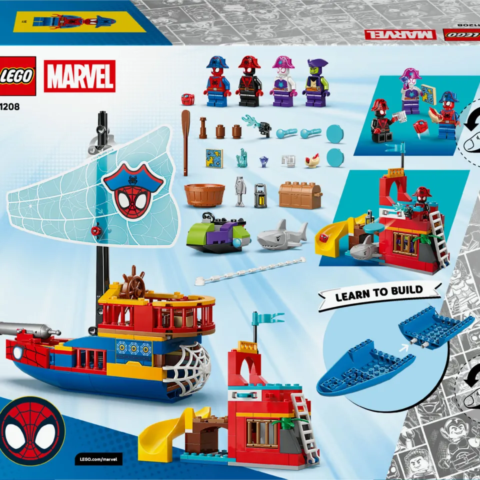 Lego Marvel Spidey en Zijn Geweldige Vriendjes Team Spidey Piratenschip Set 11208, foto 3