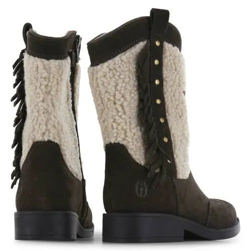 Shoesme Teddy westernlaarzen donkerbruin bruin, foto 4
