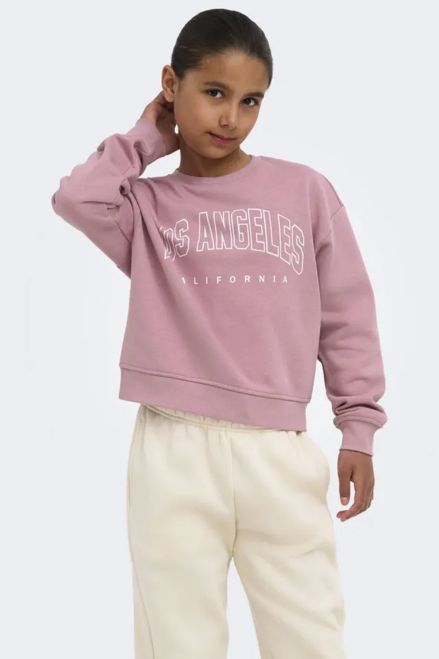 Only KIDS ONLY GIRL sweater - roze Donkerroze LA