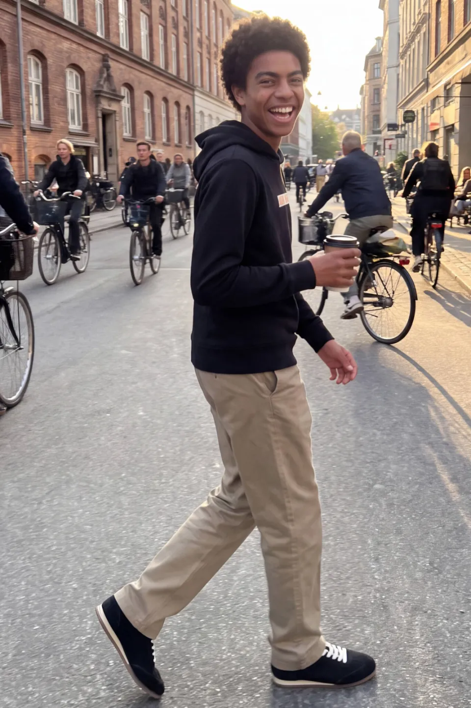 Jack & Jones JUNIOR hoodie met logo - zwart, foto 5