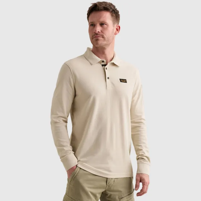PME Legend regular fit polo - ecru Bone White